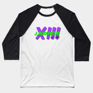 Main Logo (Purple/Green) Baseball T-Shirt